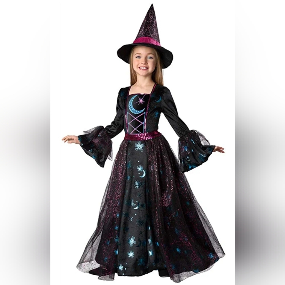 Light up Moon Witch Costume Dress